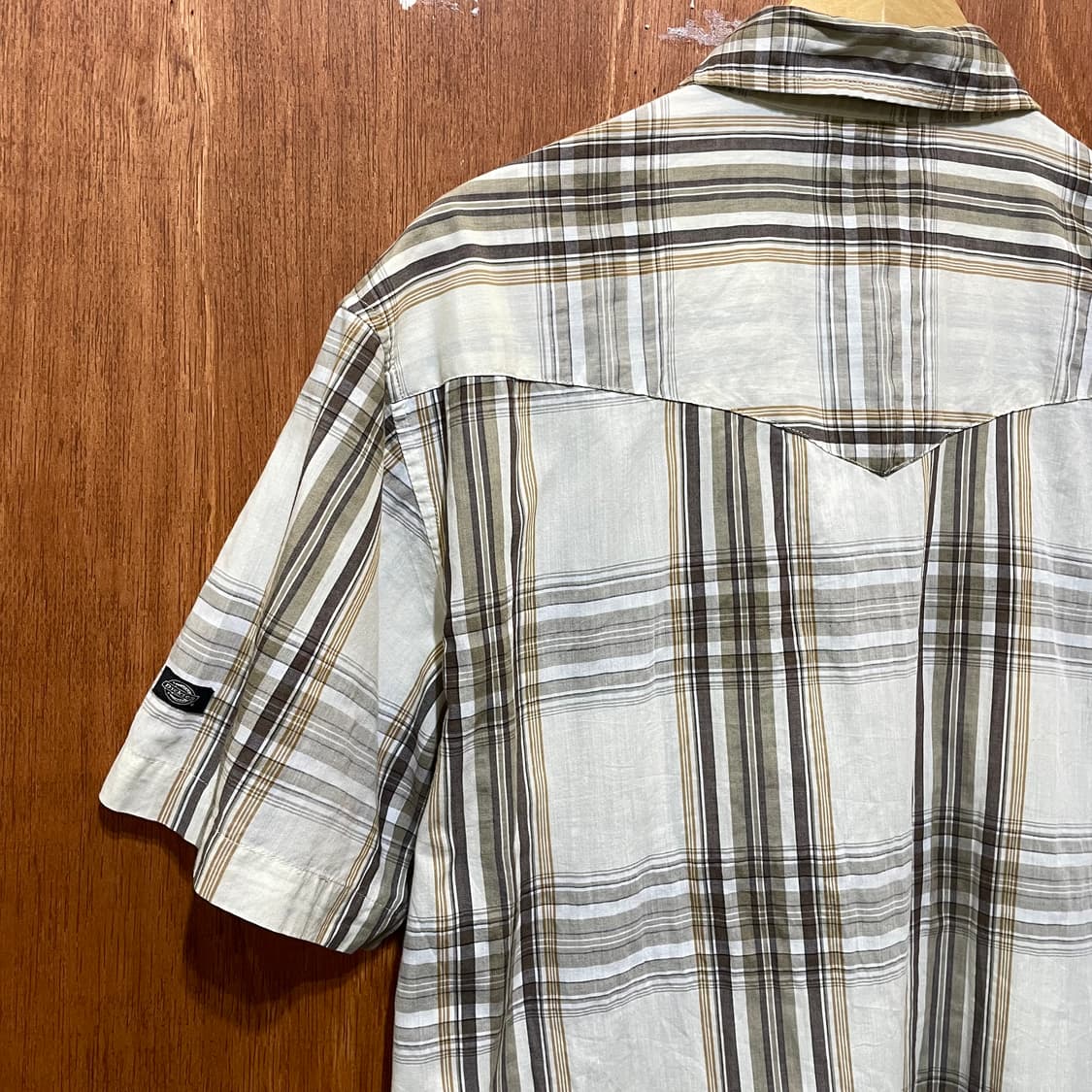 (L) Dickies 디키즈 체크 웨스턴 반팔 셔츠 상품이미지5