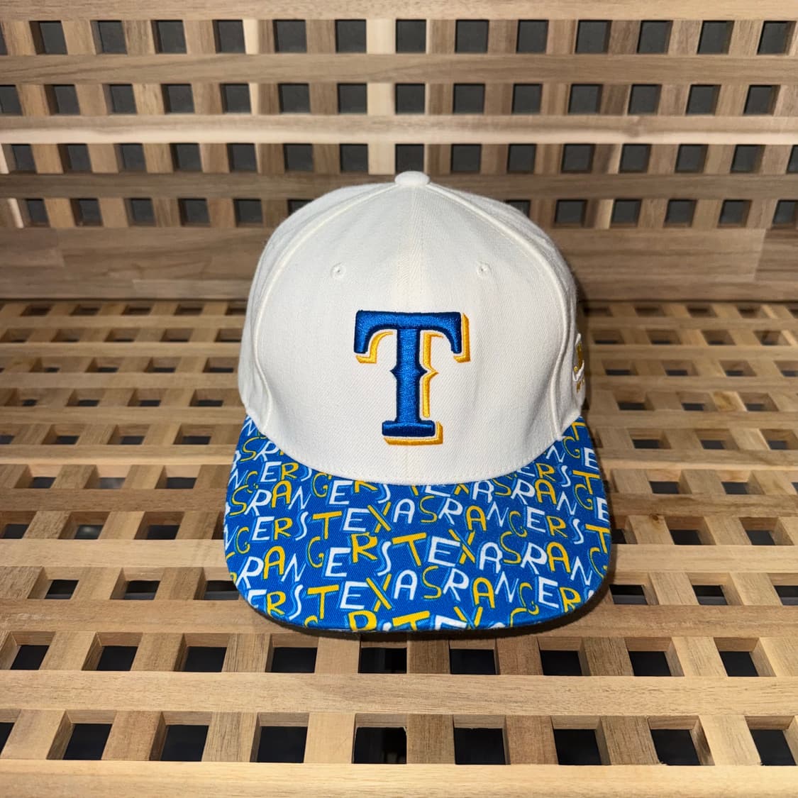 mlb 텍사스 레인저스 패턴 바이저 캡 상품이미지1