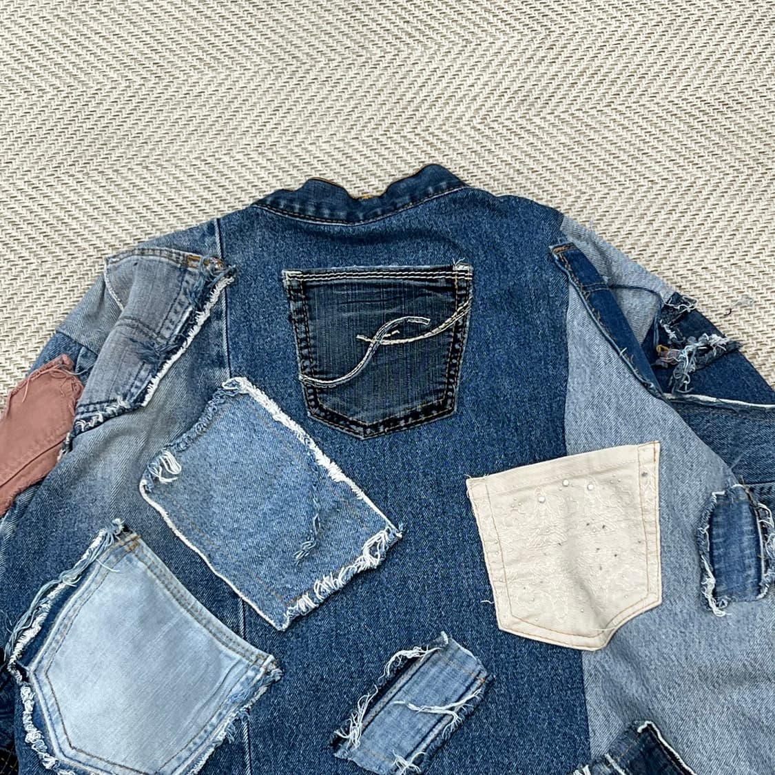 커스텀 큐빅 포켓 데님 자켓 r3138 상품이미지4