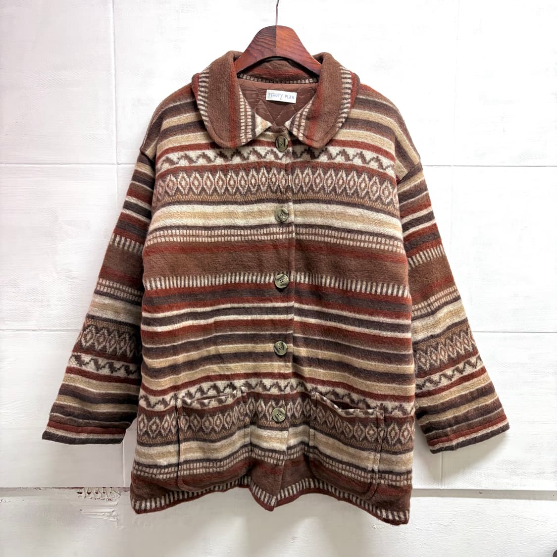 웨스턴 에스닉 퀼팅 패턴 자켓 (JPN) 상품이미지1