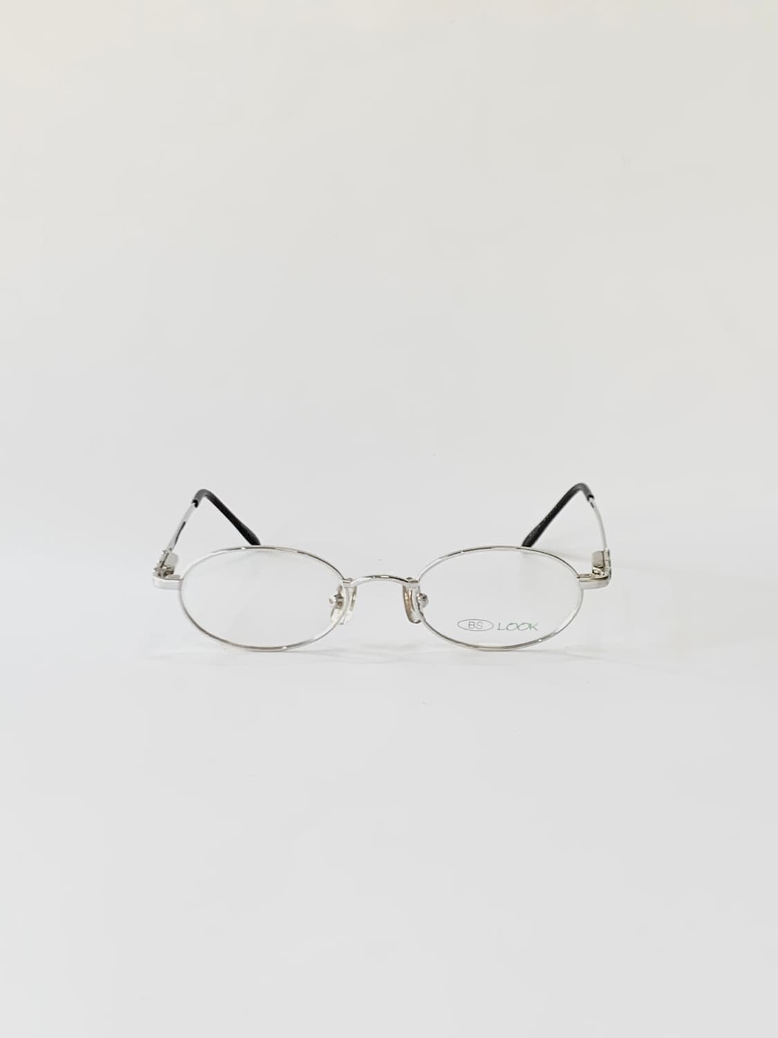 [픽키-589] (Small)실버 오벌 안경테 포켓몬 디테일 메탈 빈티지 상품이미지1