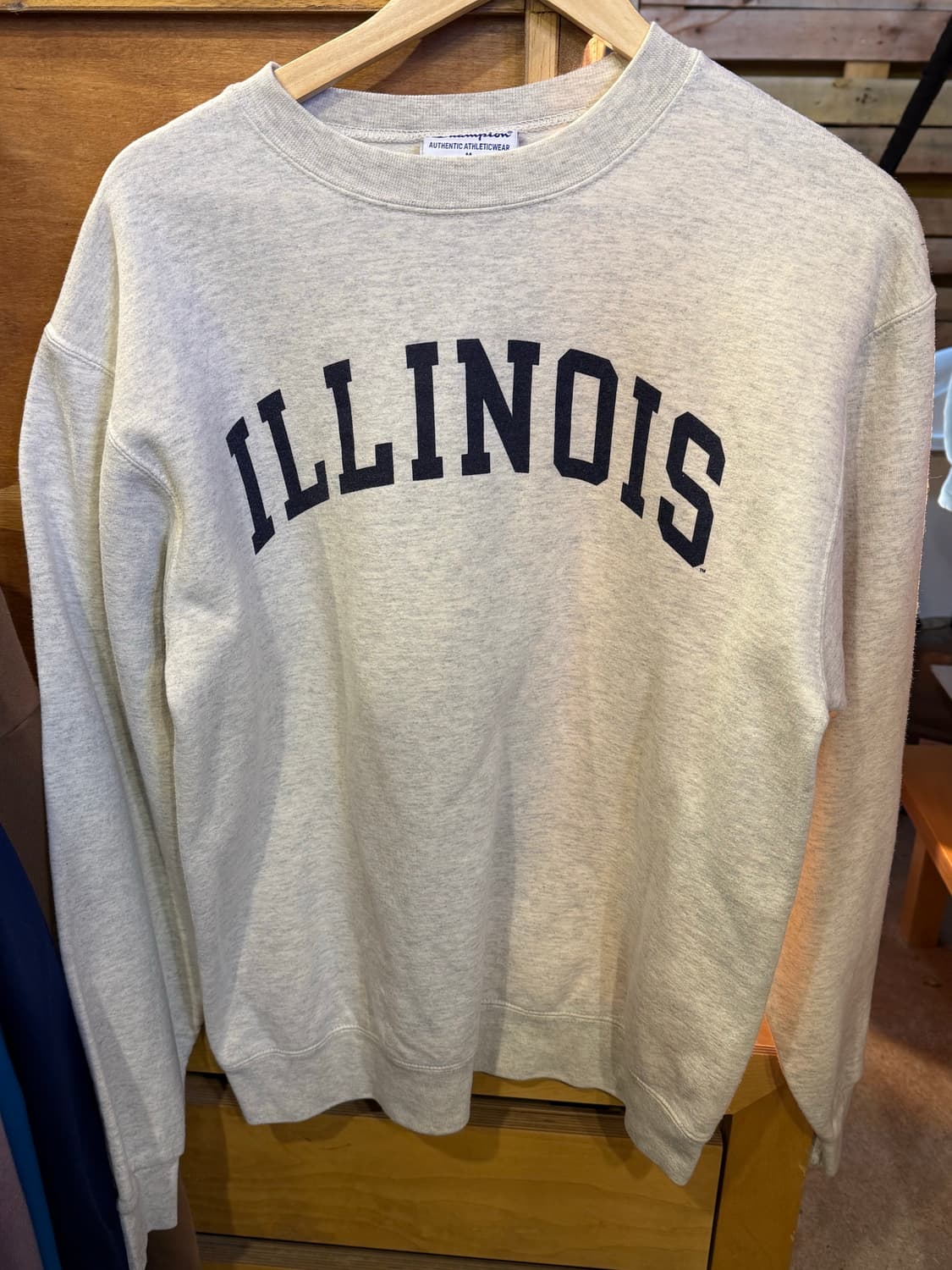 챔피온 레터링 멜란지 맨투맨 상품이미지1