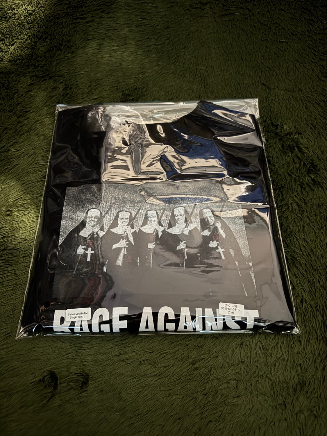 [1] 사틴아이즈 싱글스티치 RATM 패러디 티셔츠 블랙 상품이미지10