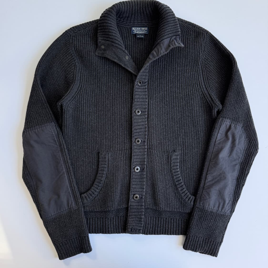 Polo  폴로 진스 컴퍼니 코튼 숄카라 버튼 니트 가디건 상품이미지1