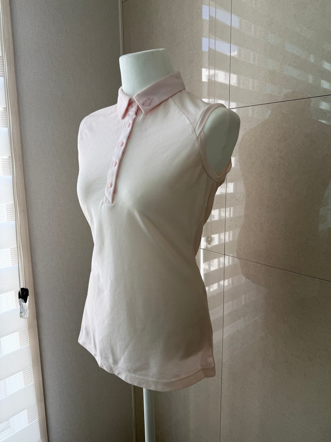 풋조이 FJ 골프 여성 PK 나시 티셔츠 핑크 S 상품이미지2