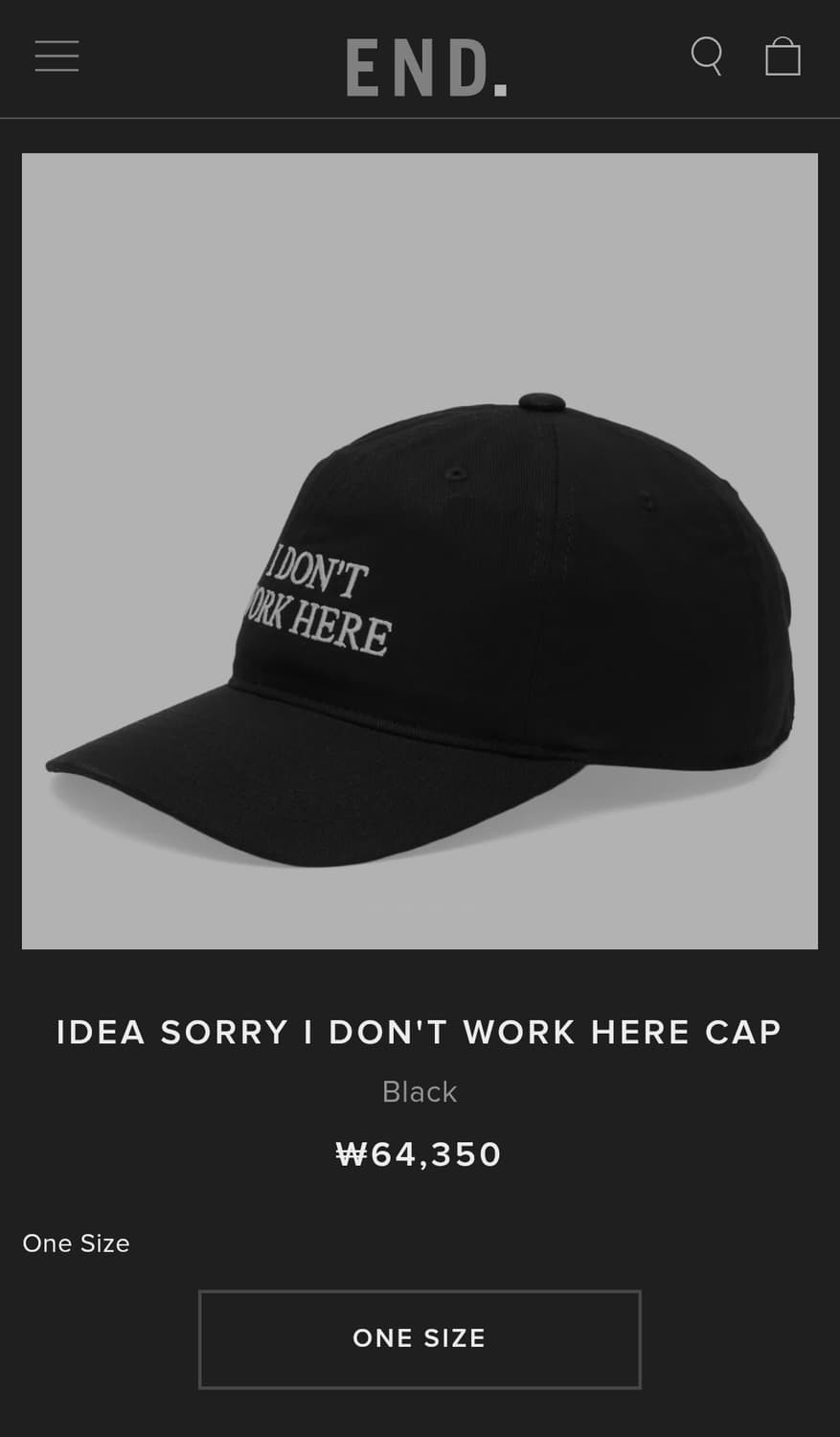 IDEA 볼캡 상품이미지1