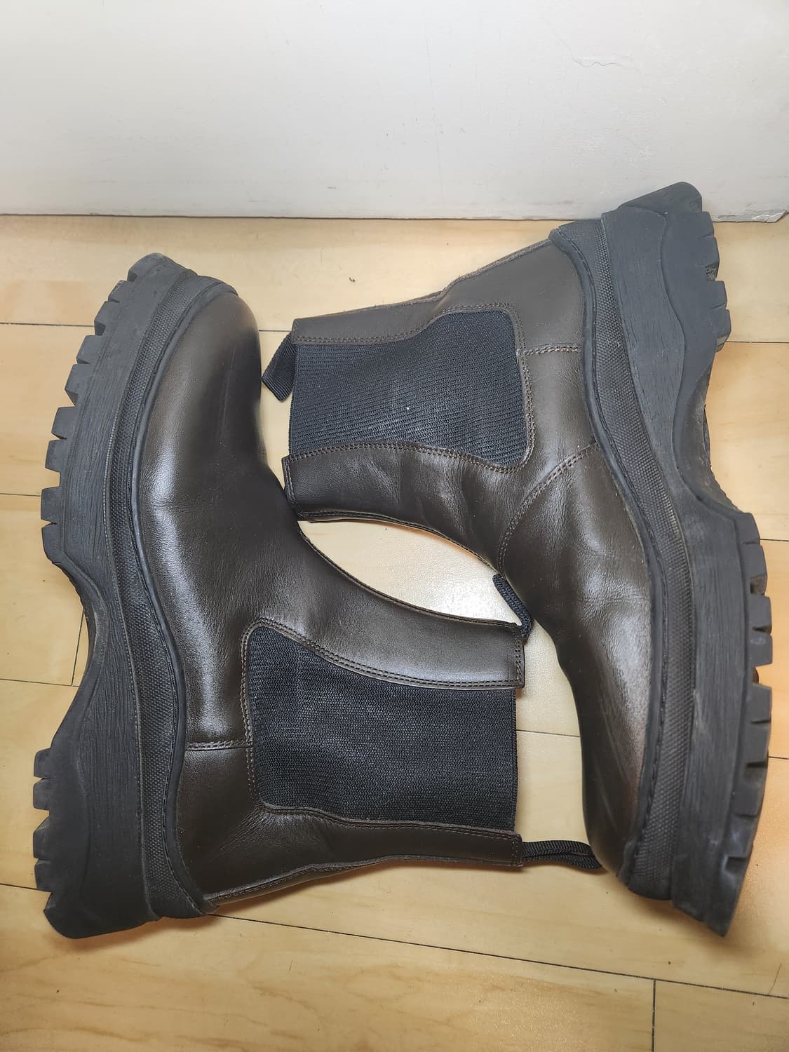 (265)아르켓 청키솔 레더 부츠 상품이미지4