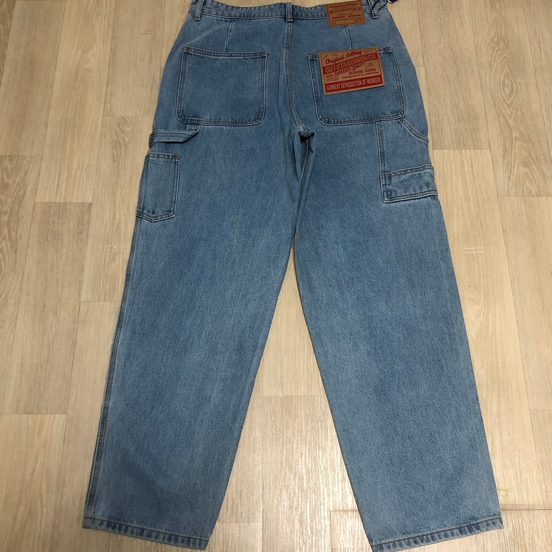 (34) 새상품 아웃스탠딩 OUTSTANDING 루즈핏 카펜터 팬츠 데님 상품이미지2