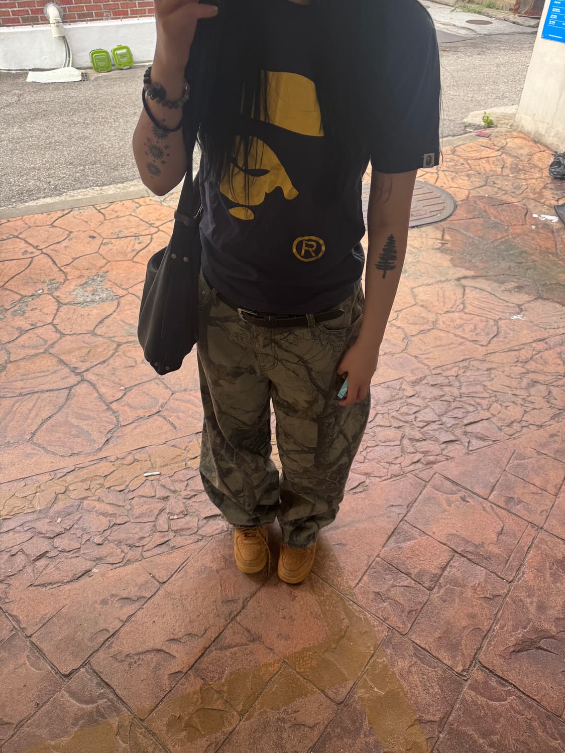 BAPE 반팔 티셔츠 네이비 M  상품이미지2