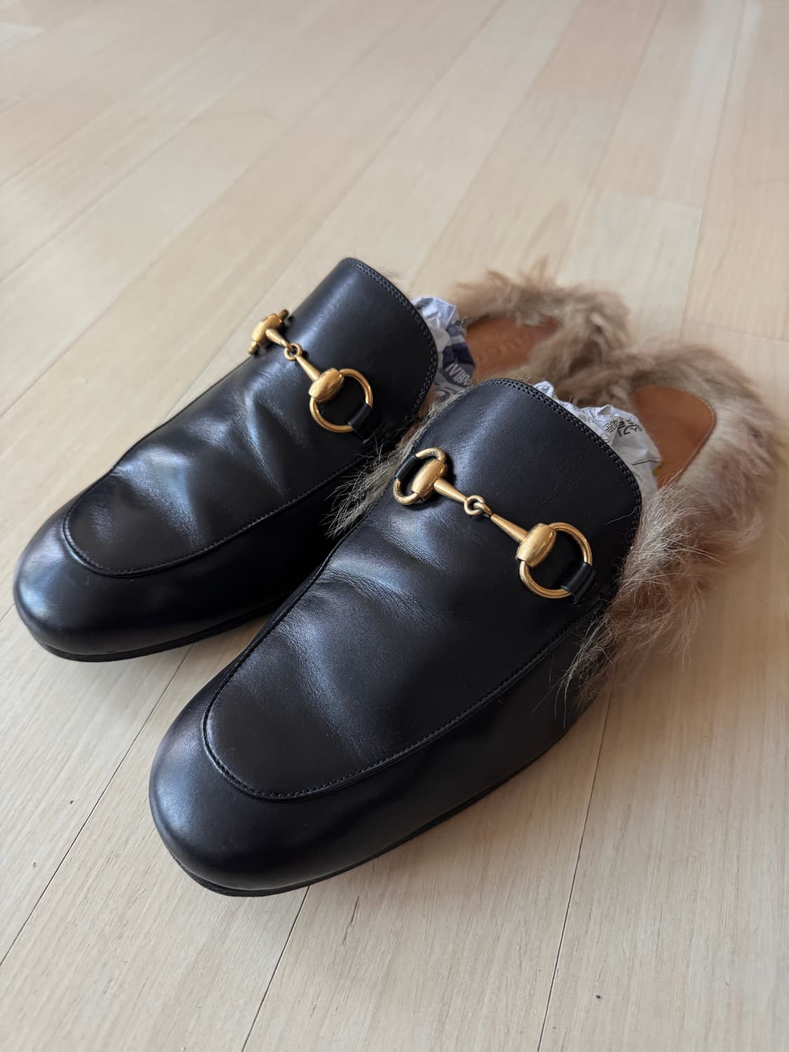 구찌 GUCCI 남성 홀스빗 슬라이드 뮬 270 사이즈 상품이미지2