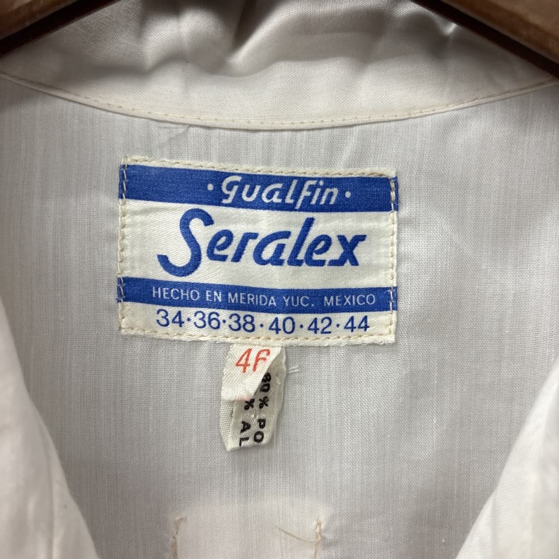 90s Seralex 유카탄 생산 리본보우 알포르자 쿠바셔츠 N1433 상품이미지10