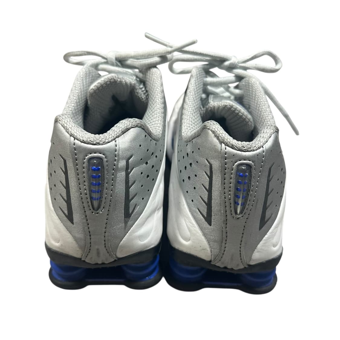 ✨ (바배) 나이키 샥스 R4 화이트 메탈릭 실버 딥 로얄 블루  상품이미지4