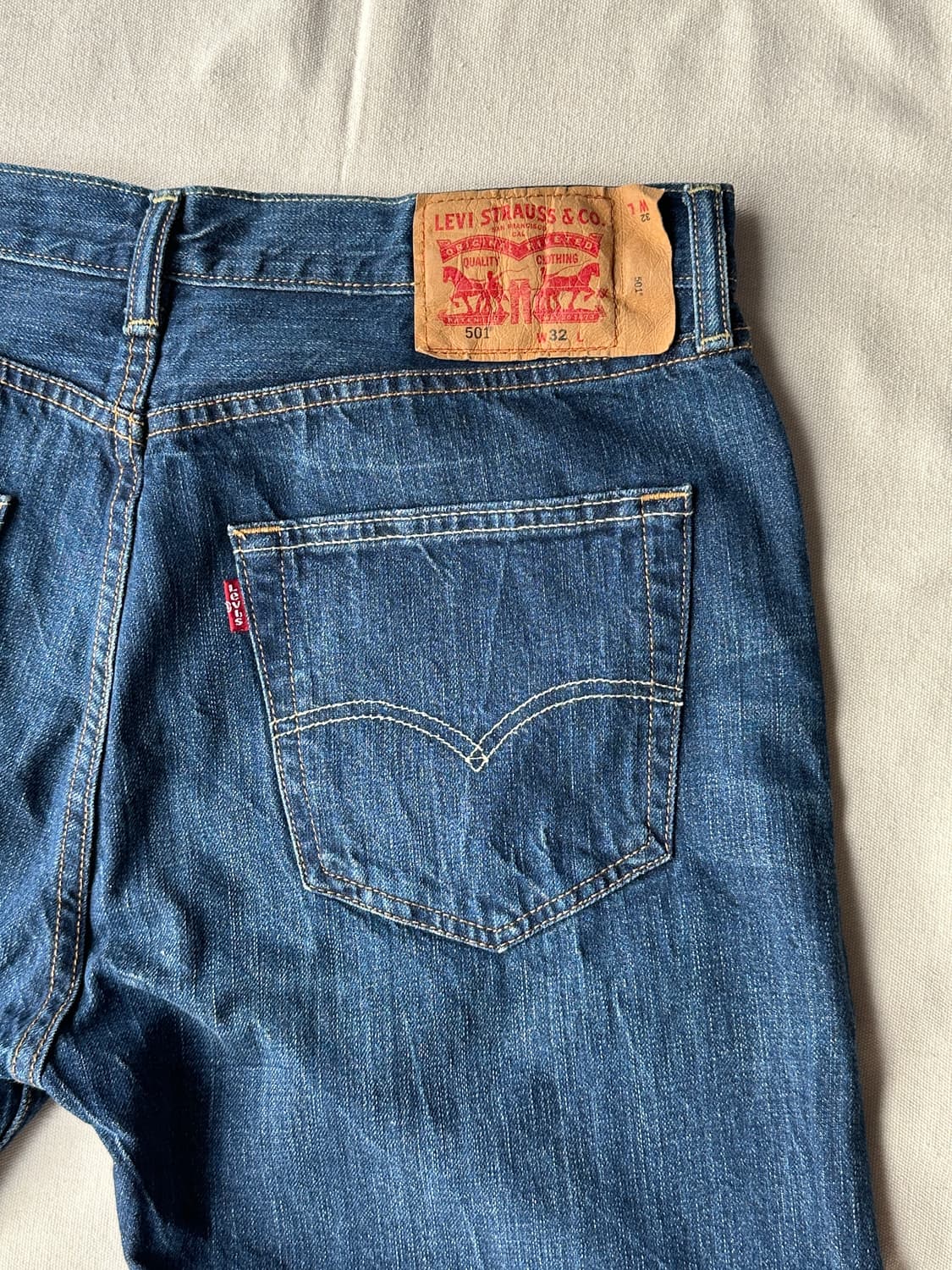 리바이스 501 데님 쇼츠 32 상품이미지4