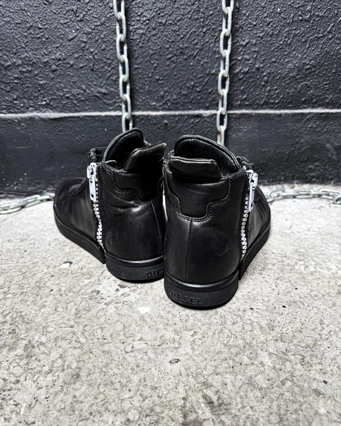 DIESEL – Zipper Leather High-top  상품이미지7