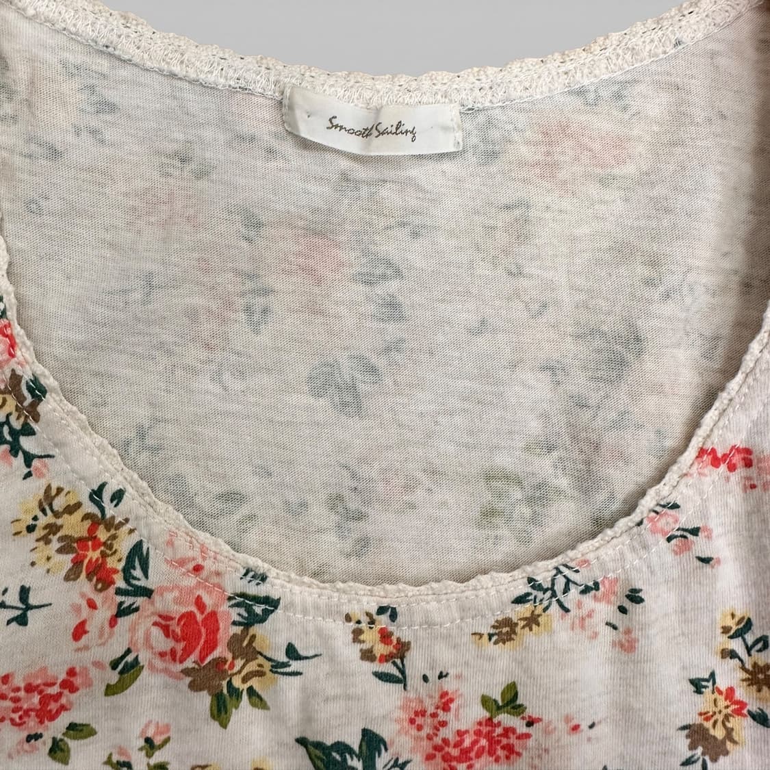 Flower Ivory Sleeveless Top 상품이미지7