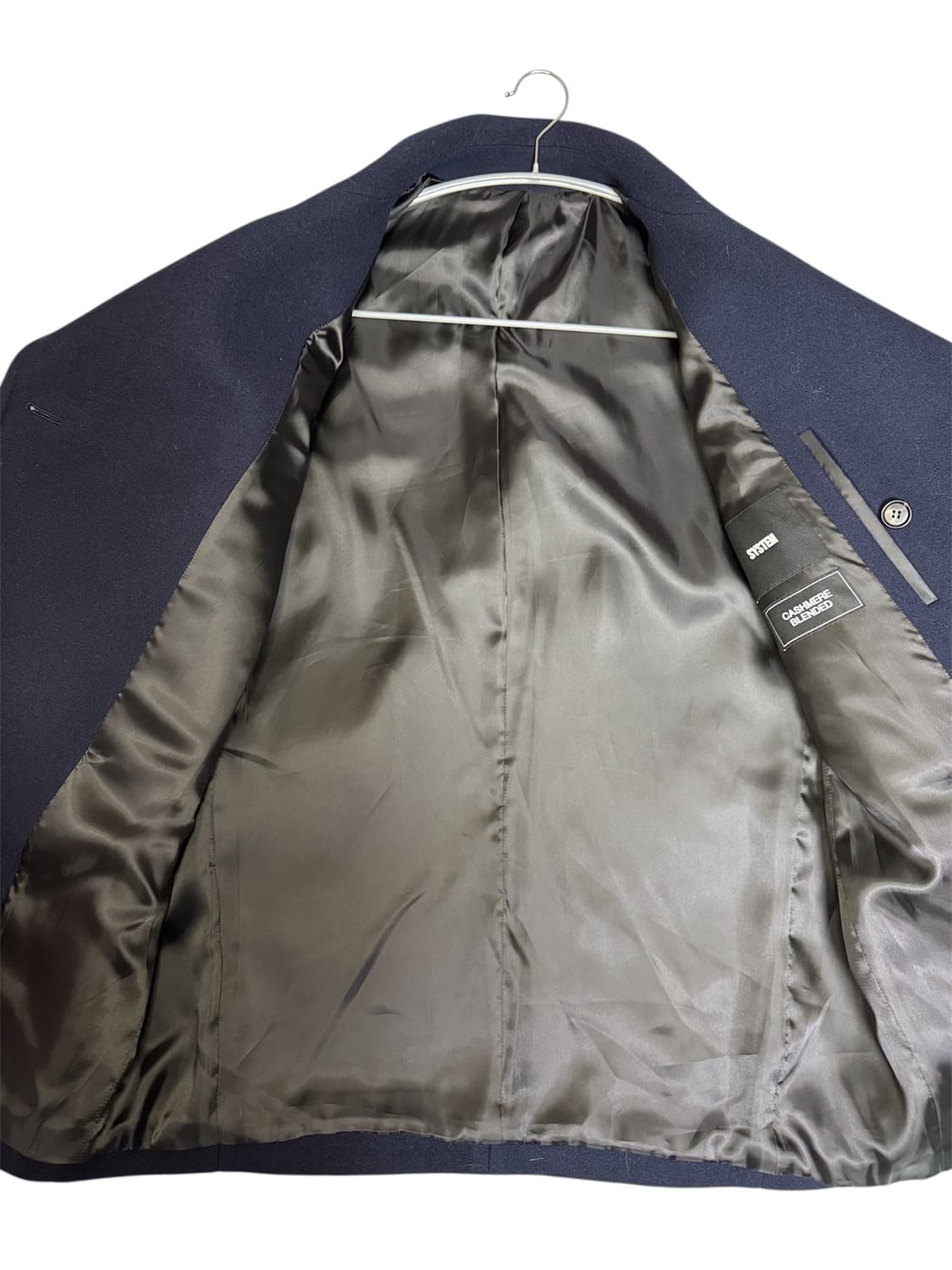 시스템 옴므 SYSTEM HOMME 네이비 캐시미어 피코트 105 상품이미지5