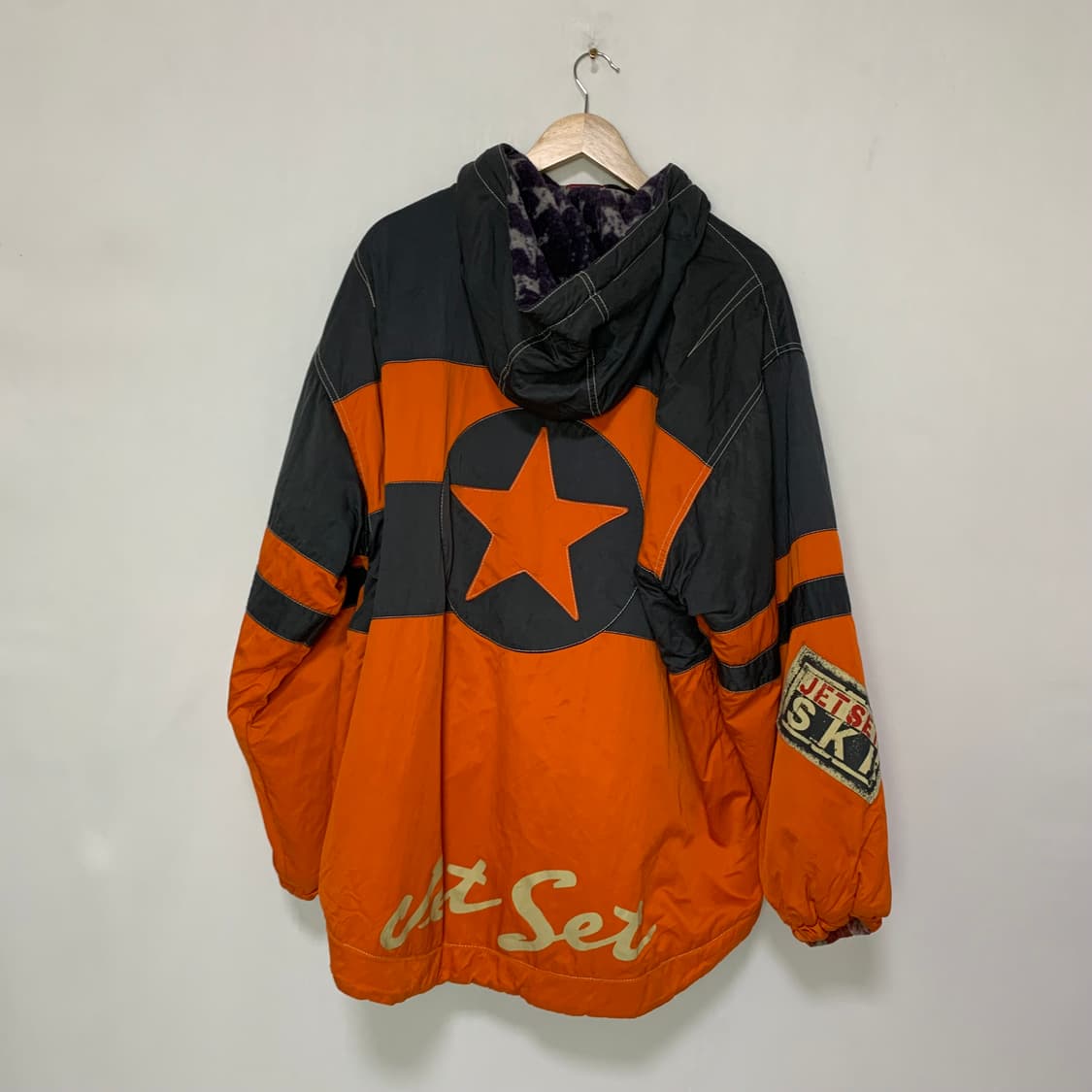 jpn 일본 빈티지 오렌지 스타 후드 바람막이 2010s 상품이미지7