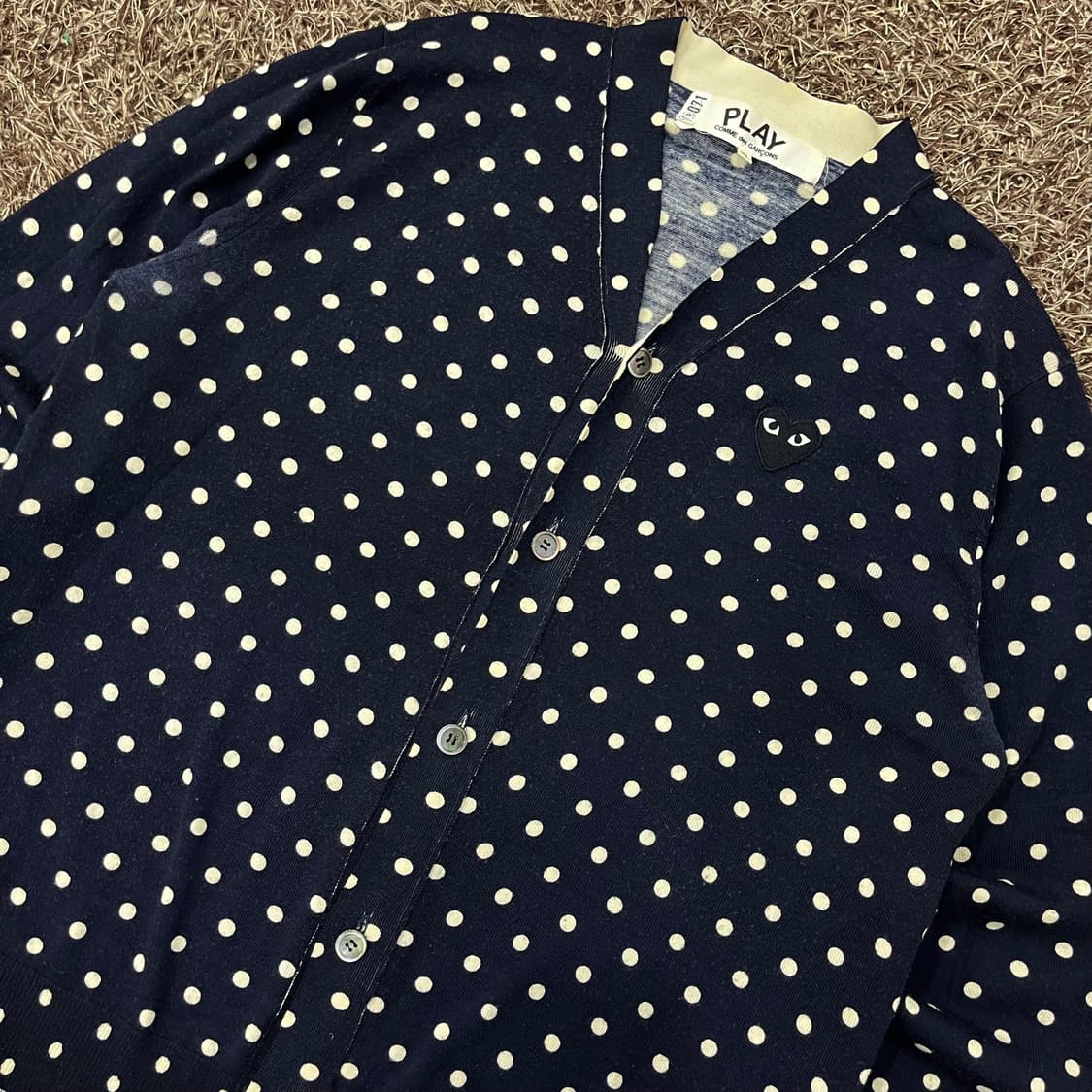 XL 꼼데가르송 플레이 도트 가디건 상품이미지2