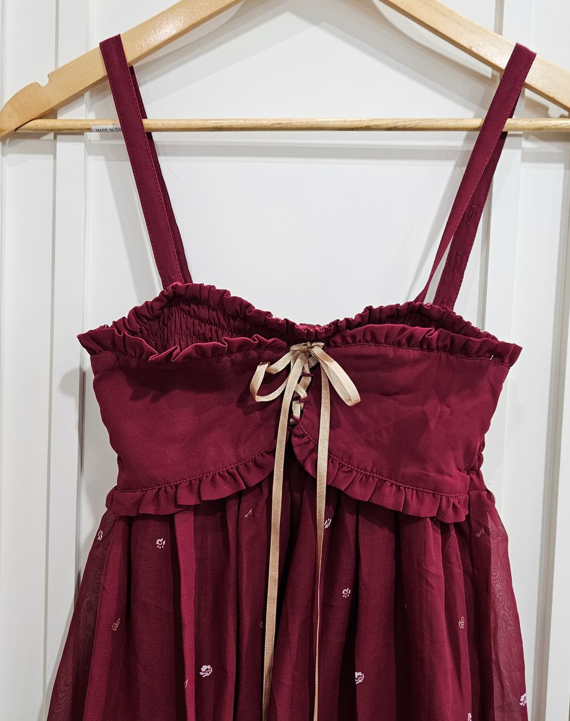 ARROW 티아라 프린팅 와인 원피스 상품이미지3