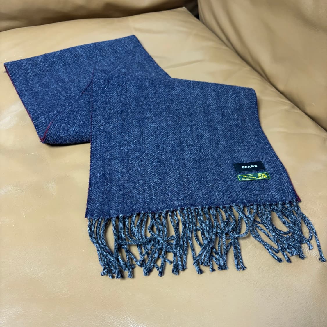 Beams 빔즈 하운드투스 그레이 머플러 목도리 (Gray) 상품이미지5