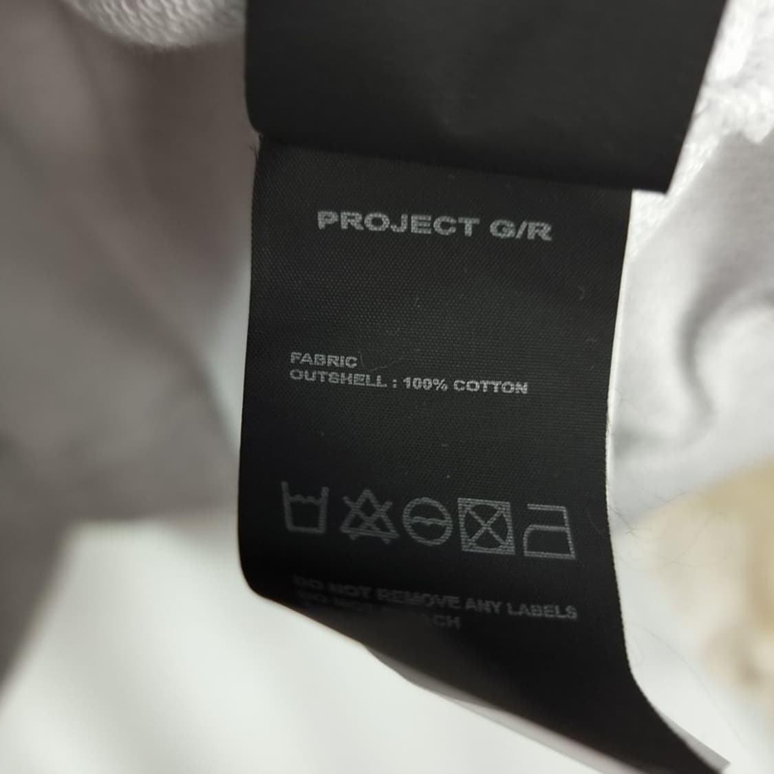 [프로젝트 GR](새상품) 리컨스트럭티드 폴디드 집 후드 P01412 상품이미지10