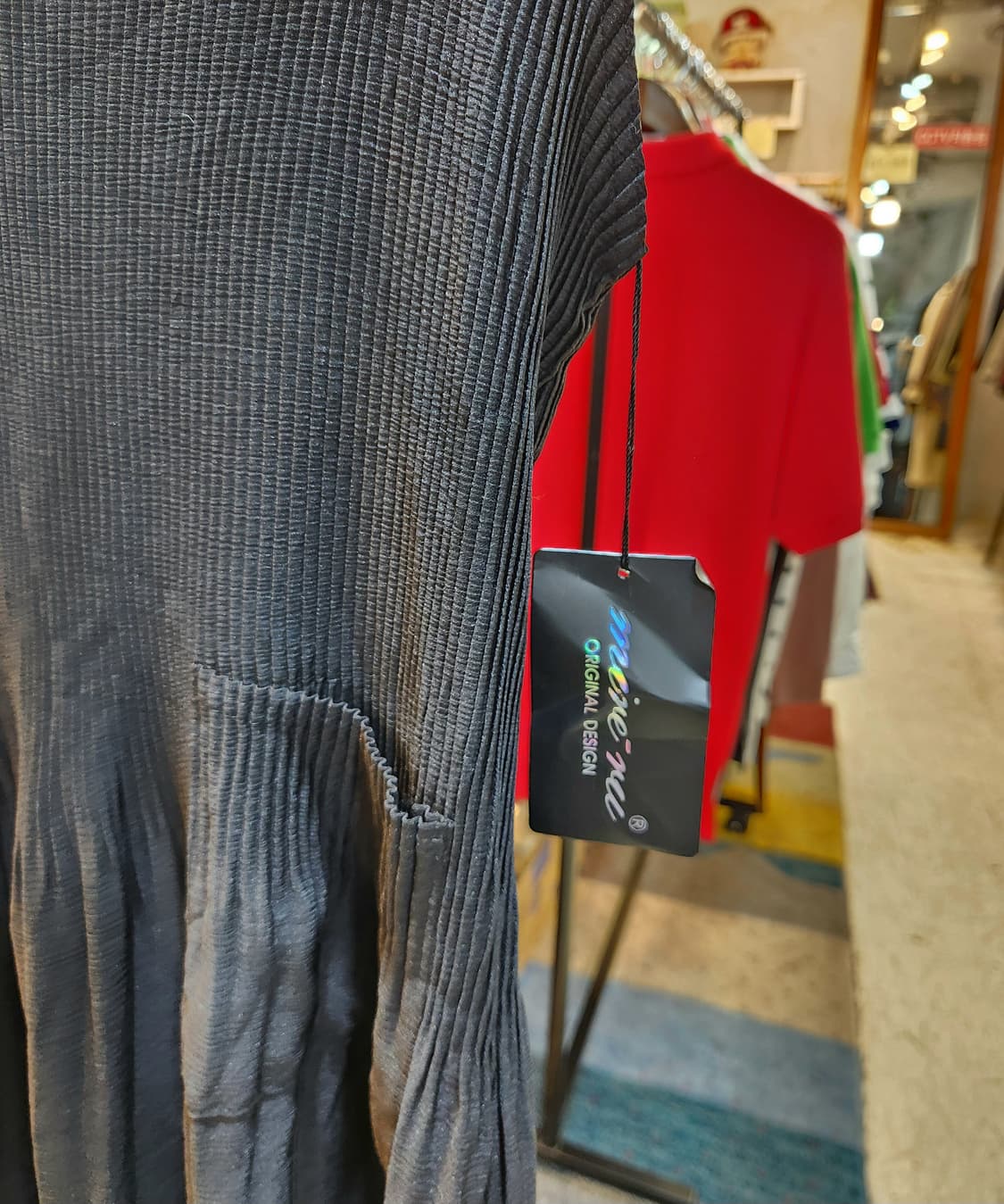 90s 제펜 민소매 플리츠 민소매 빈티지 원피스 미사용품 상품이미지5