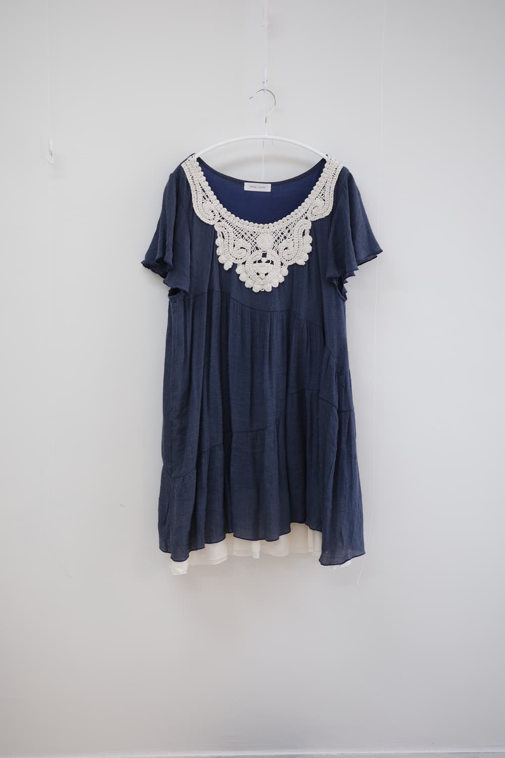 Magic Sound navy lace dress 상품이미지4