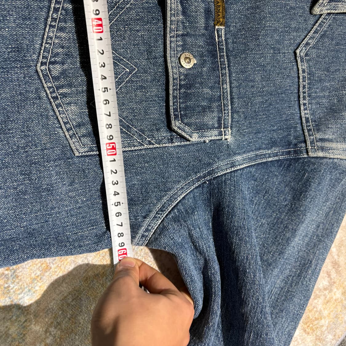 아르마니 진스 빈티지 포켓 청자켓 상품이미지10