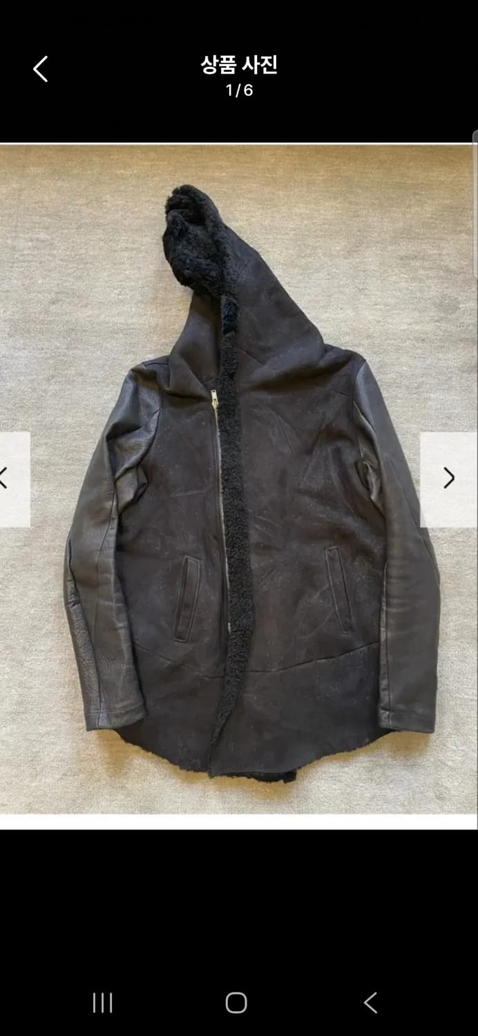 10sei0otto 레더슬리브 시어링 숏파카 상품이미지1