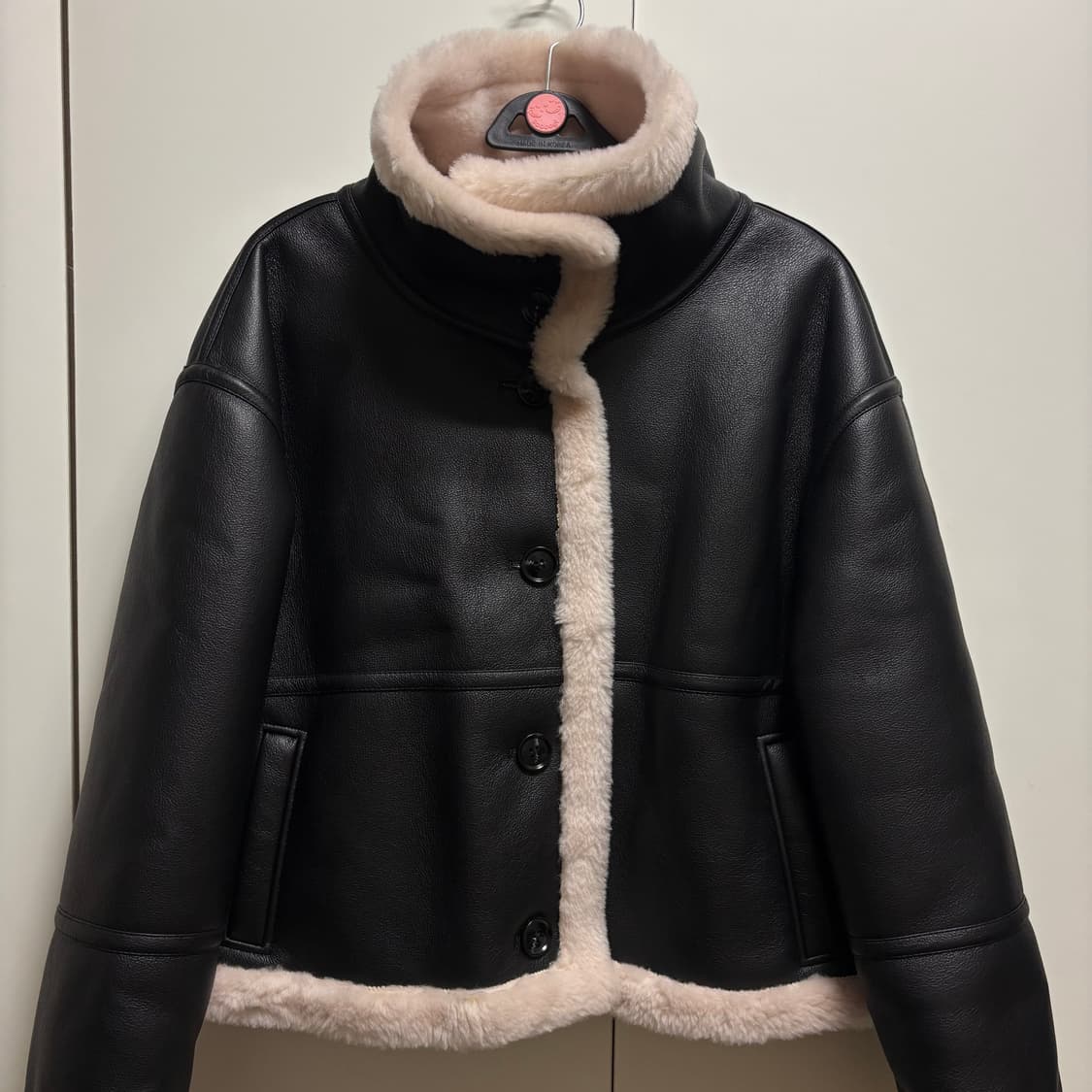 금강모피 양털 하이넥 무스탕 자켓 상품이미지3