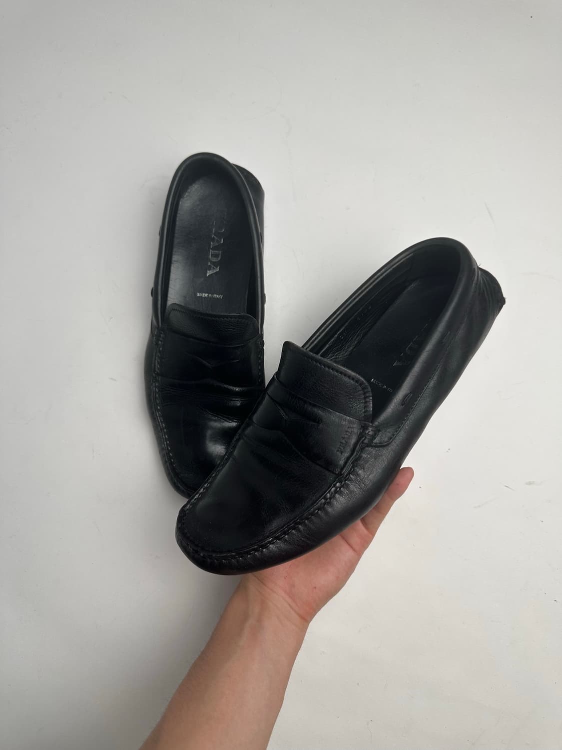 프라다 레더 로퍼 상품이미지5