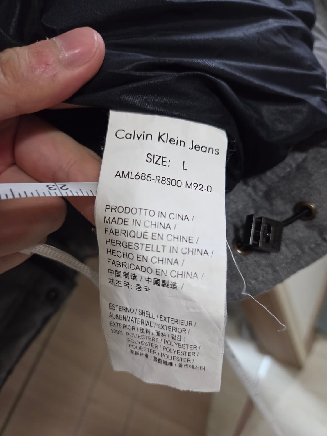 캘빈클라인 진스 남성 경량 패딩 L사이즈 상품이미지4