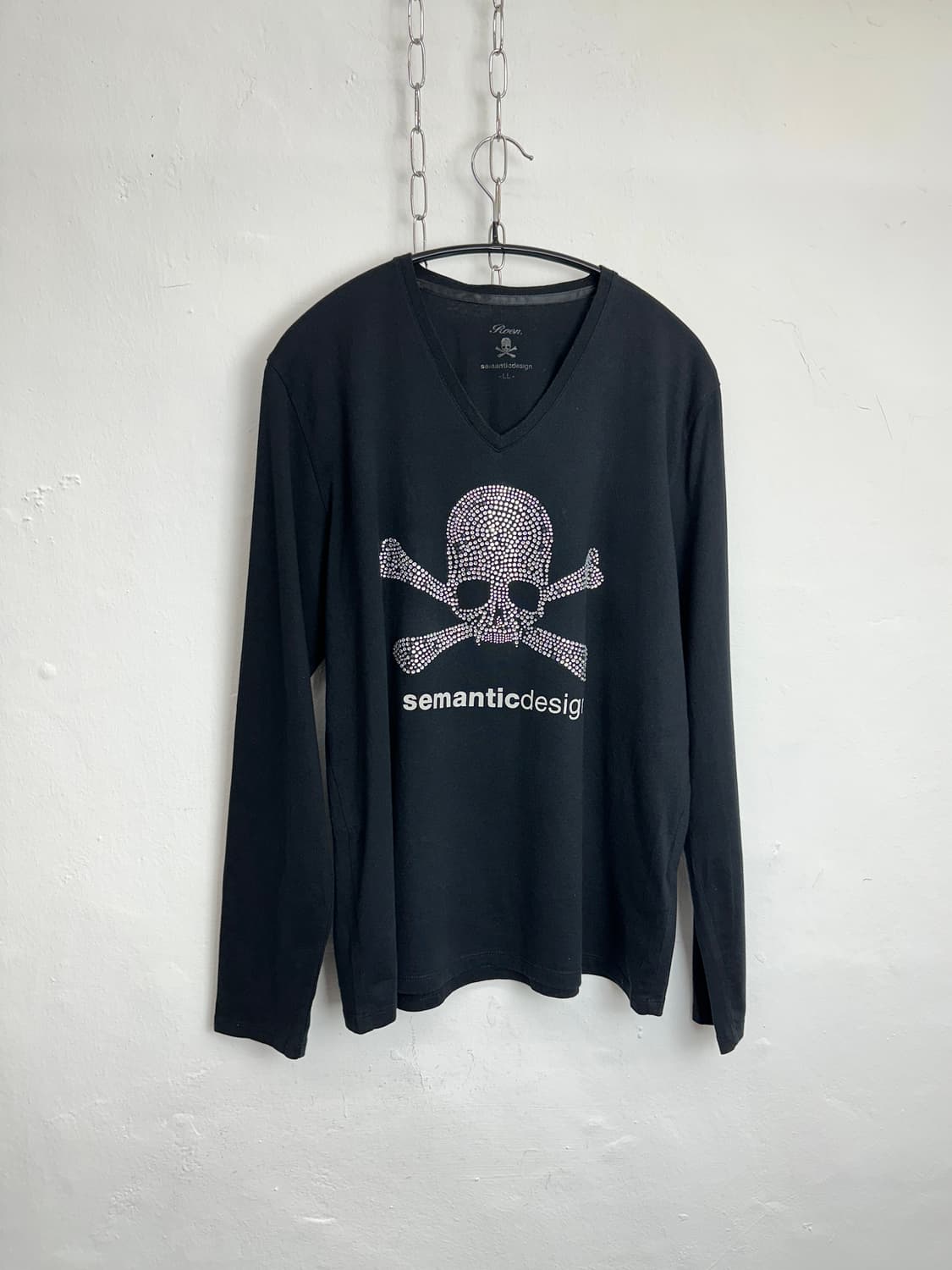 Roen × semanticdesign Rhinestone Skull V 상품이미지3