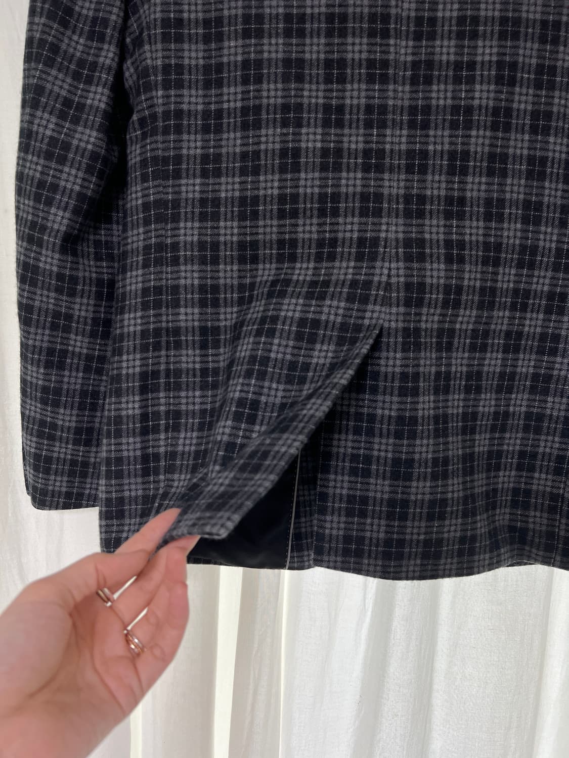 GOBI 고비 100% 캐시미어 체크 자켓 (남성 50 / Slim Fi 상품이미지8