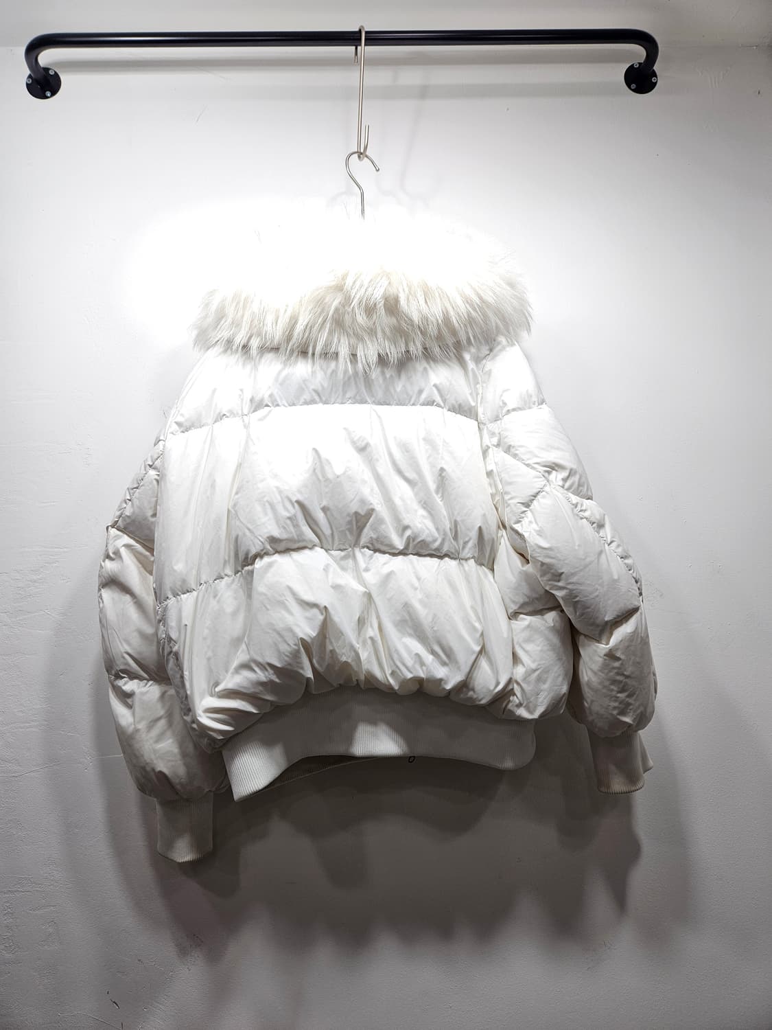 화이트 폭스 퍼카라 오리털 숏패딩M 상품이미지9