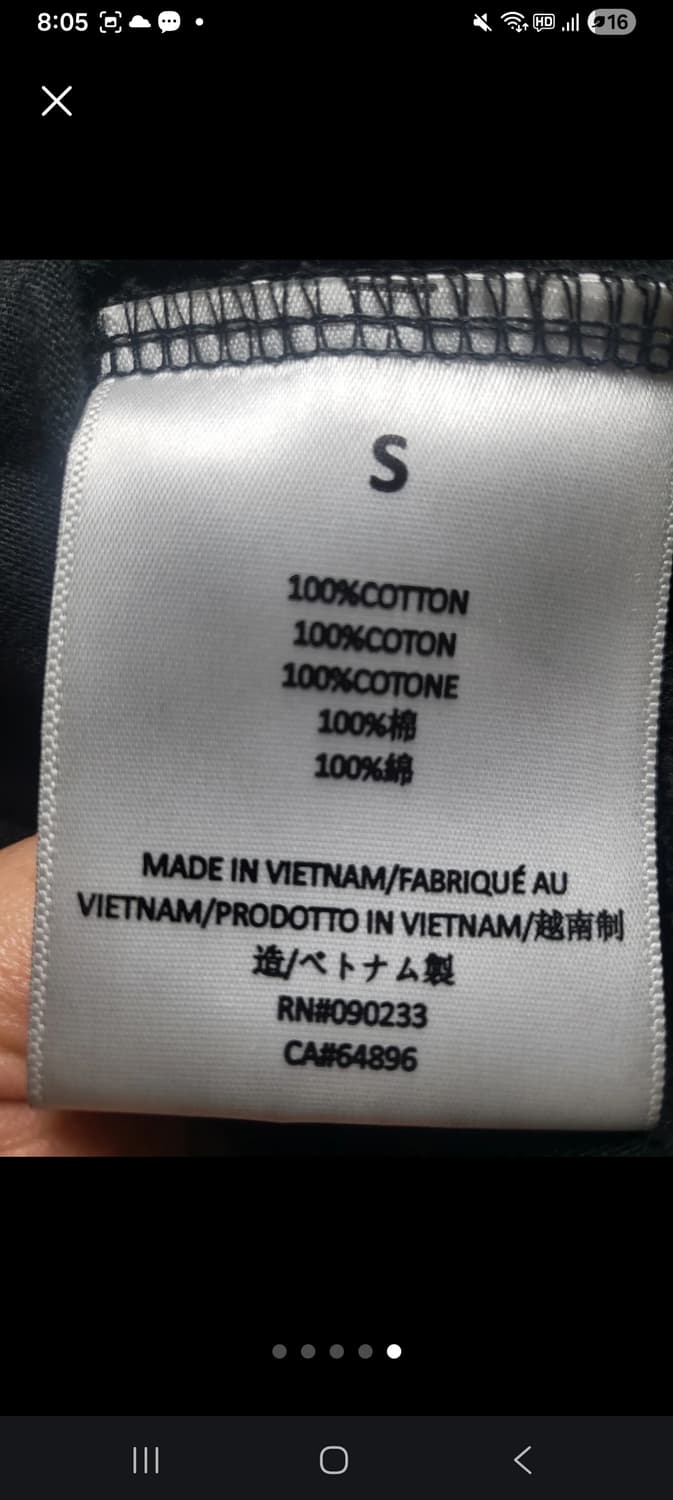 에센셜 피어오브갓 롱슬리브 티셔츠S 상품이미지5