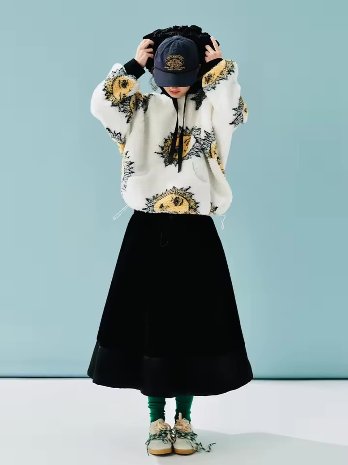 Imakokoni 양털 후리스 후드 상품이미지3