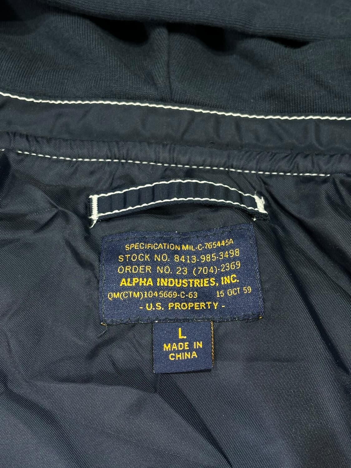 알파인더스트리 네이비MA-1 상품이미지9