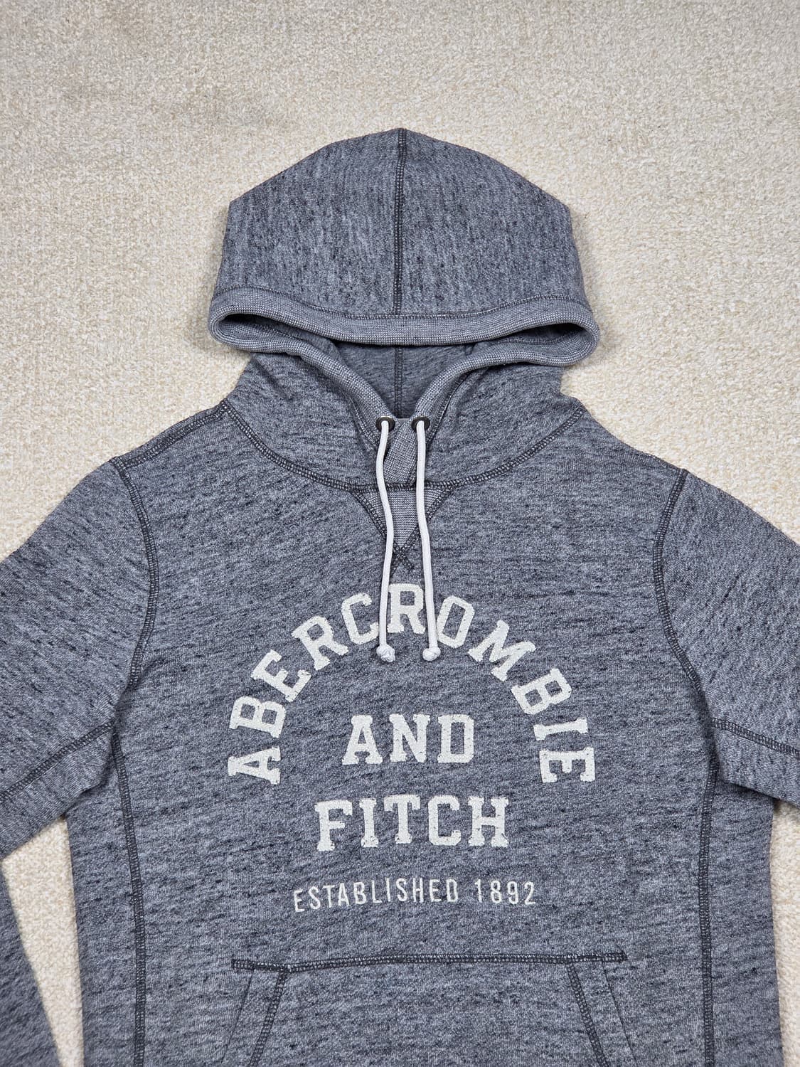 [아베크롬비] 아플리케 빅로고 기모 후드티 | A00170 상품이미지2