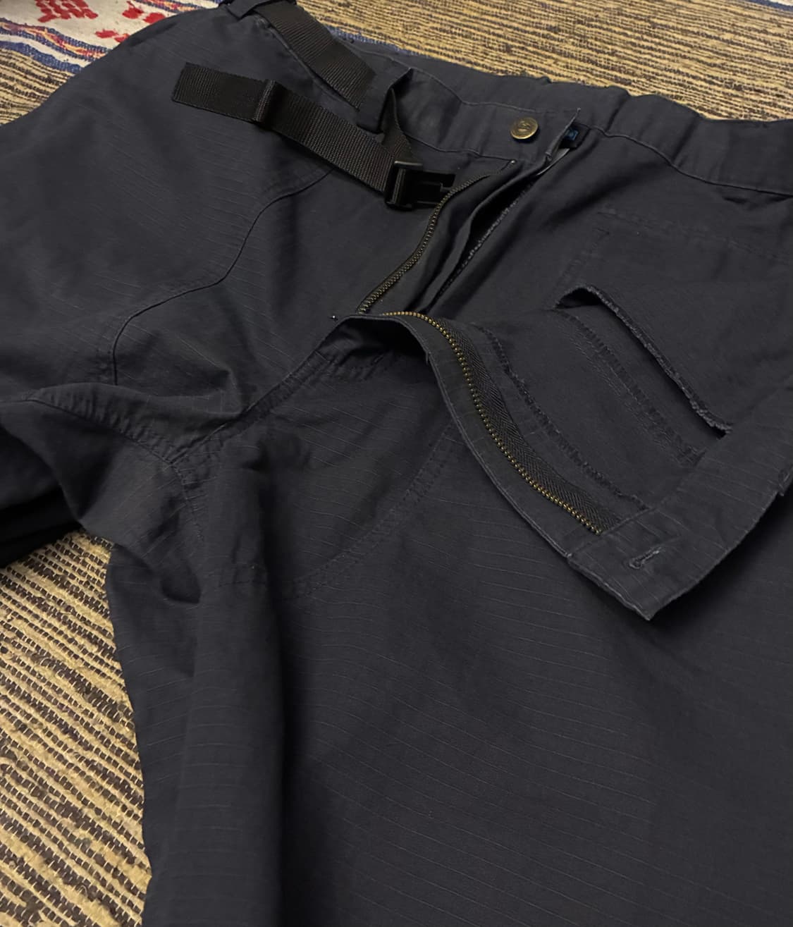 (XXL)KAVU 카부 더블니 코튼 립스탑 밴딩팬츠 레귤러 상품이미지3