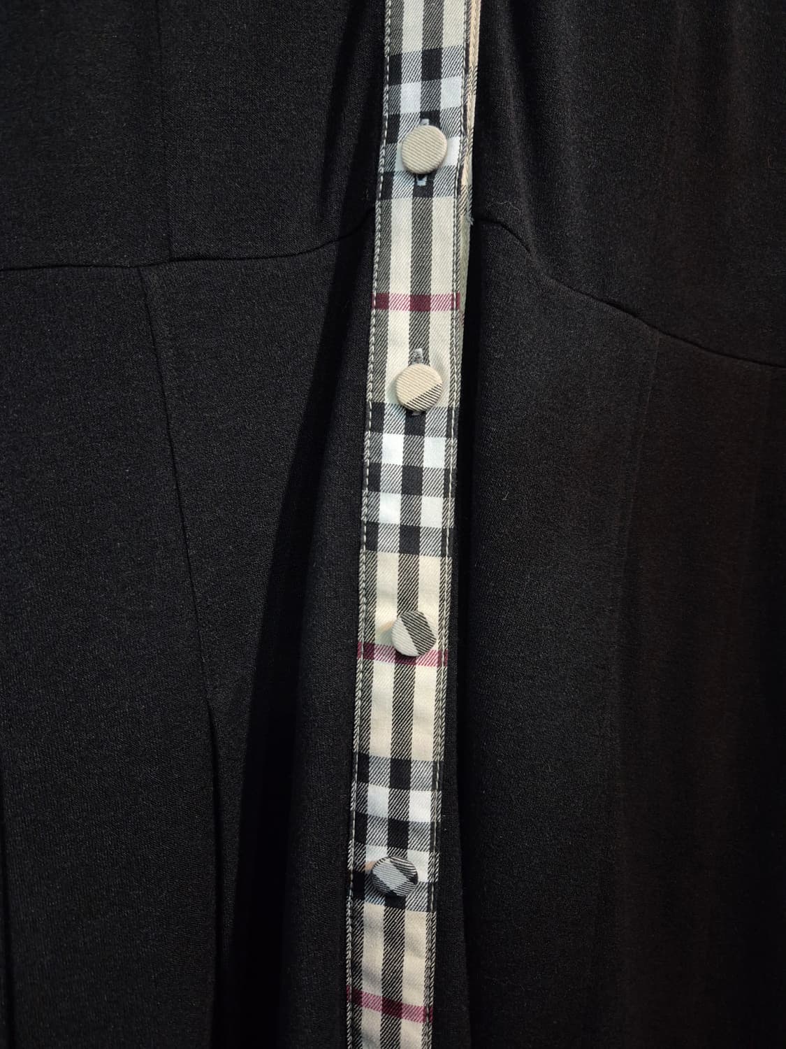 Barbie 블랙 체크 롱 셔츠 원피스 77 상품이미지7