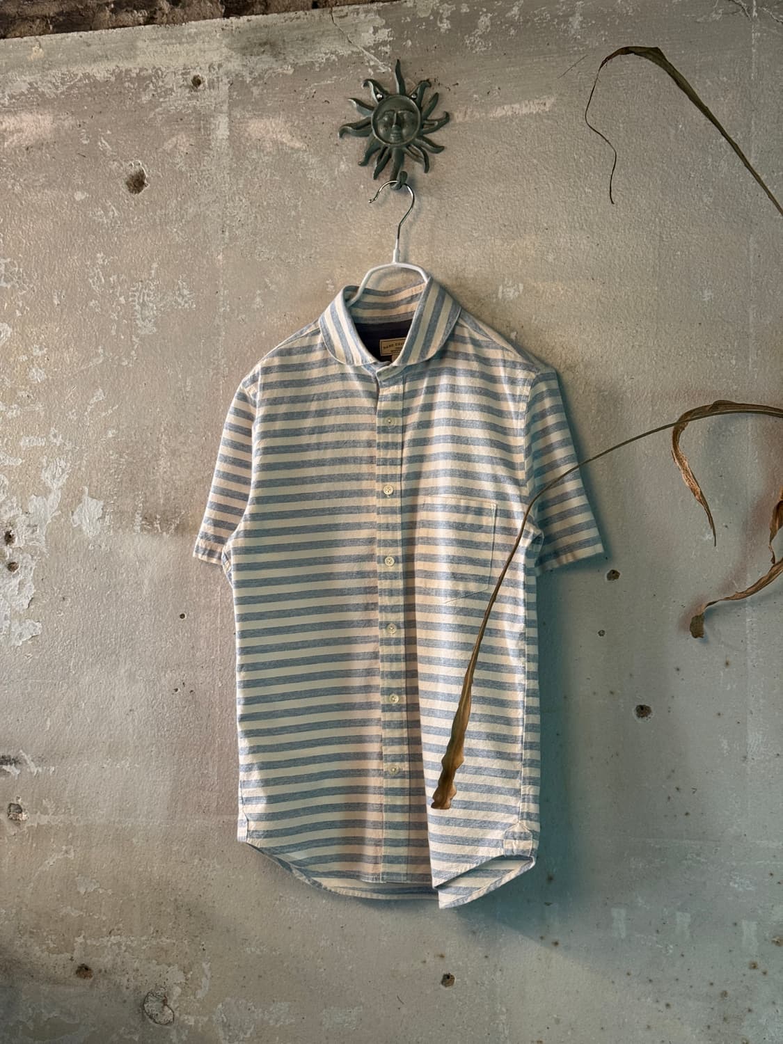 44-55 ) NANO UNIVERSE Stripe Shirt  상품이미지1