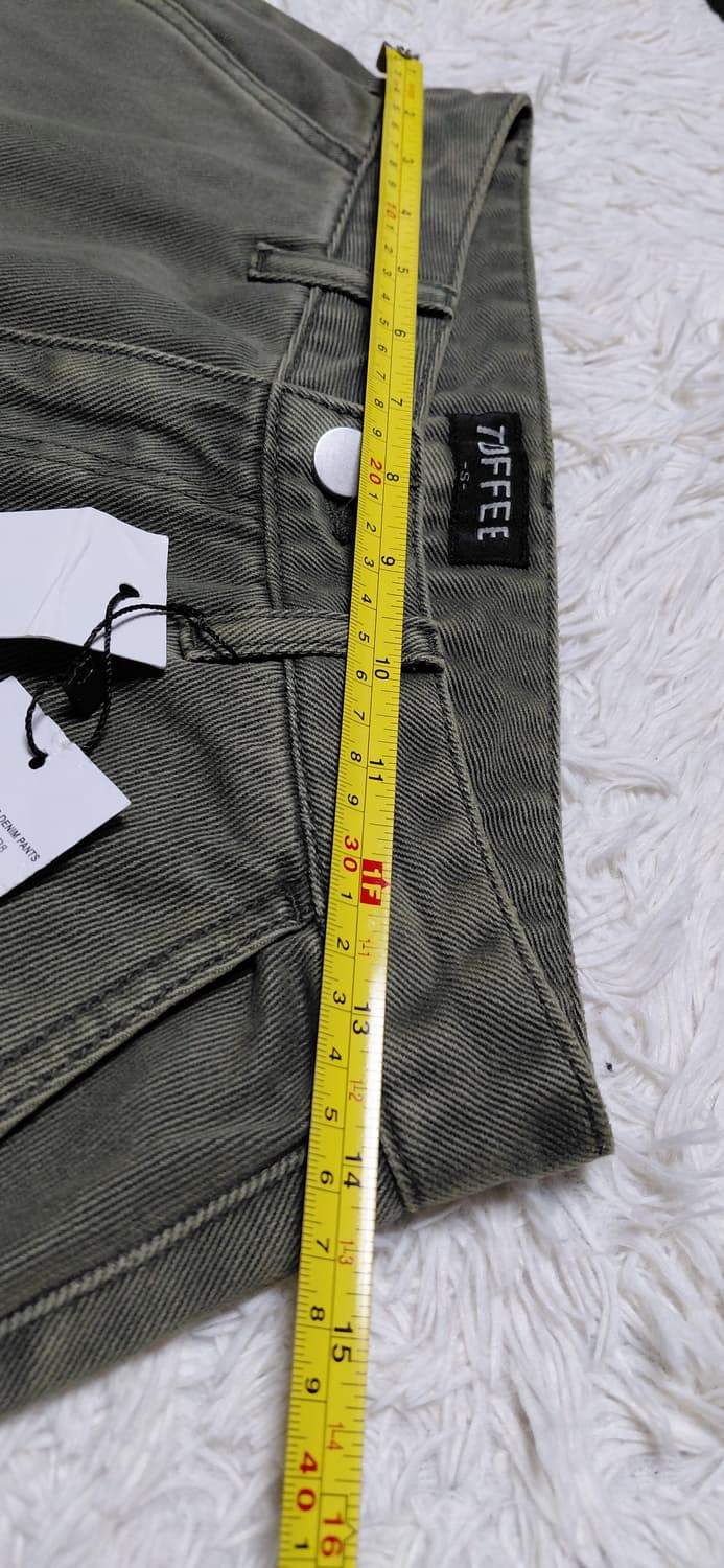 TOFFEE 카고 와이드 데님 팬츠 S 새상품 상품이미지8