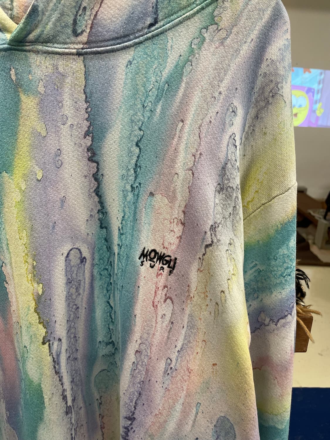 1990s USA Mowgli surf 타이다이 후드티 상품이미지5