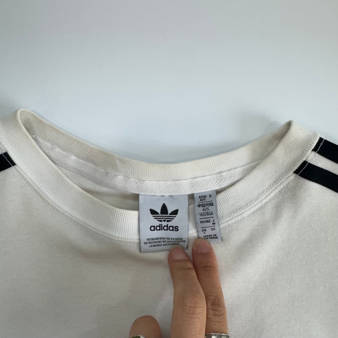Adidas 아디다스 트랙탑 아이보리 반팔  상품이미지5
