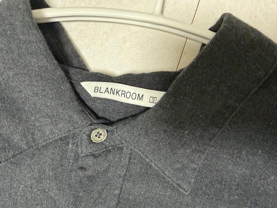 [3] 블랭크룸 텍타일 셔츠 멜란지 차콜 상품이미지2