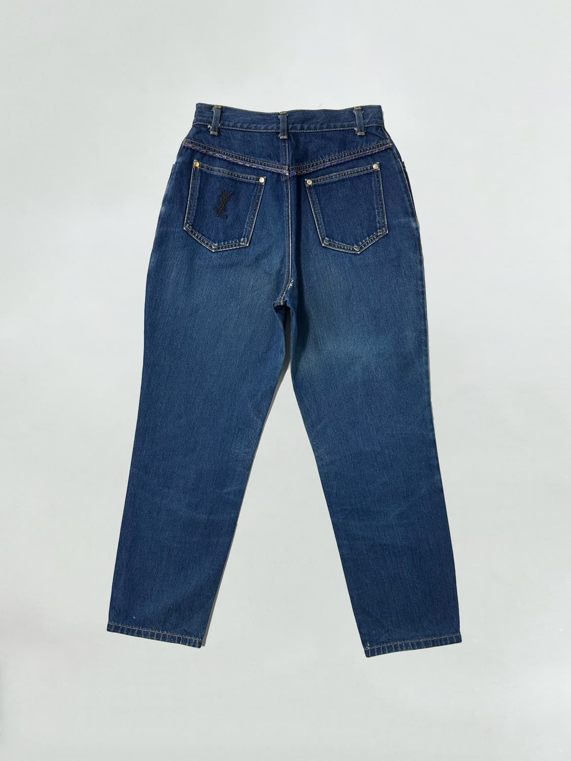 입생로랑 아카이브 로고 데님 팬츠 상품이미지1