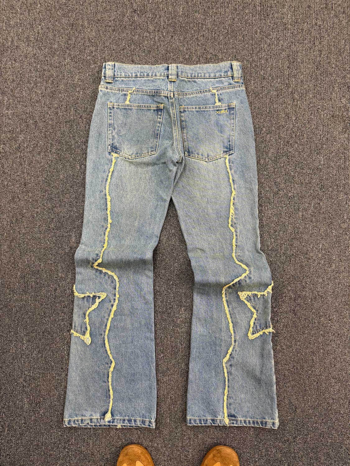 X-girl 빈티지 여성 별패치 부츠컷 연청 데님팬츠 상품이미지6