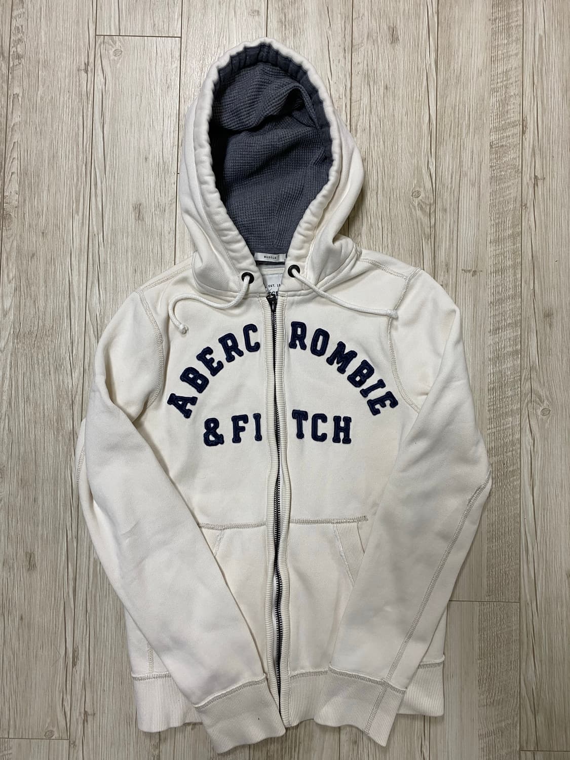아베크롬비 후드집업 화이트 m 상품이미지1