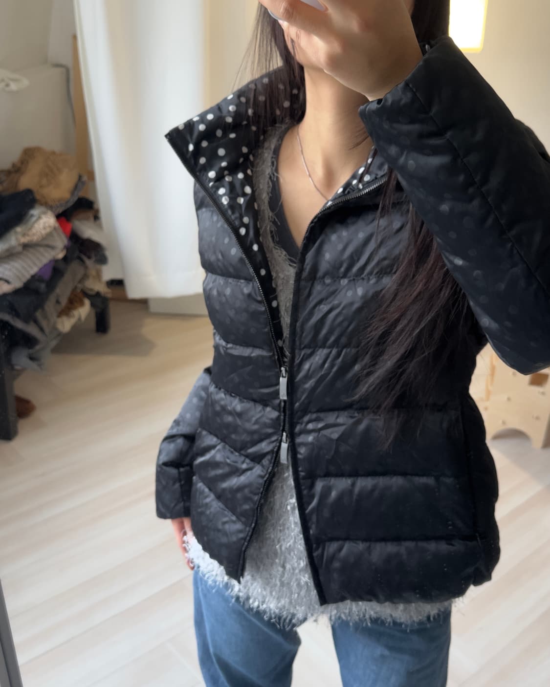 [Armani Jeans] Dot Real Down Jacket 상품이미지4